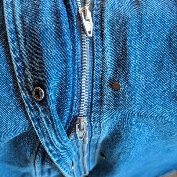 Pixie Market Denim Cargo Maxi sz L - Picture 5 of 7